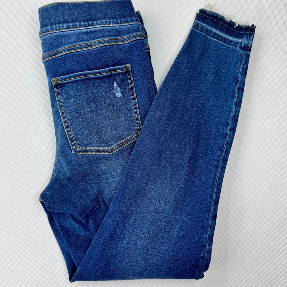 SPANX by Sara Blakely‎ Women's Denim Jeggings Distressed Blue M/M